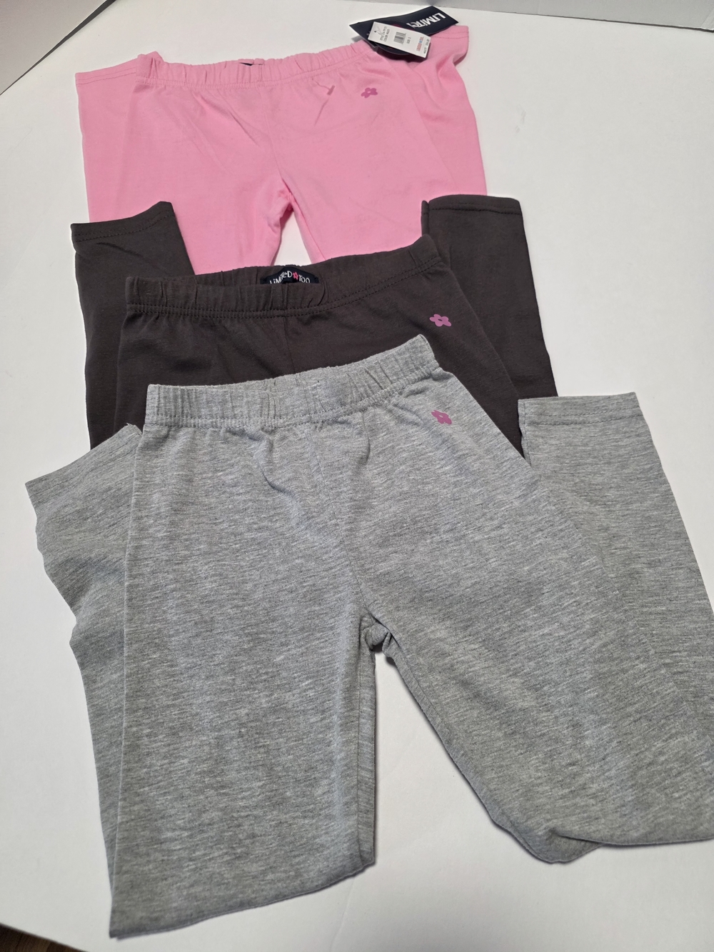 Limited Too Girls' Size 5 Legging Pack in Pink, Charcoal, Gray - New - Picture 3 of 9